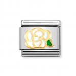 Nomination 18ct Gold Camellia Flower Charm
