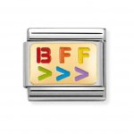 Nomination 18ct & Enamel Rainbow BFF Right Charm.