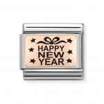 Nomination Rose Gold Happy New Year Charm