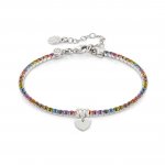 Nomination Silver Crystal Chic & Charm Heart Bracelet