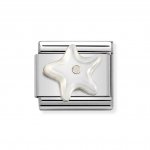 Nomination Silver Shine Starfish Mother of Pearl Stone