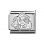 Nomination Silver Shine Cubic zirconia Rose Classic Charm