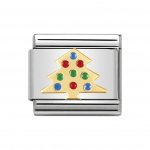 Nomination 18ct Gold Christmas Tree Charm.