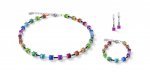 GeoCUBEÂ® Necklace, Bracelet & Earrings Polaris & Rhinestone Multicolour