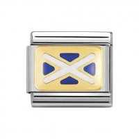 Nomination 18ct Gold & Enamel Scottish Flag Charm