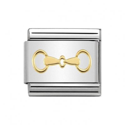 Nomination 18ct Gold Snaffle Bit Charm.