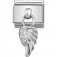 Nomination Drop Silver CZ Angel Wing Charm.
