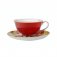 Maxwell & Williams Cashmere Bloems Tea Cup And Saucer Red