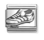 Nomination Silver Oxidised Football Boot Charm