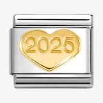 Nomination 18ct Gold 2025 Heart Charm.