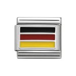 Nomination Silver Enamel Germany Flag Charm