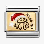 Nomination 18ct Gold Santa Claus Red Hat Charm