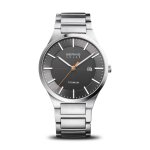 Gents Bering Titanium Solar Bracelet Watch | Brushed Silver | 15239-779