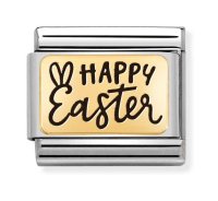 Nomination Gold Happy Easter Plate Charm