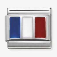 Nomination Silver Enamel France Flag Charm