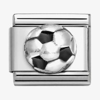 Nomination Classic Silver Football Charm