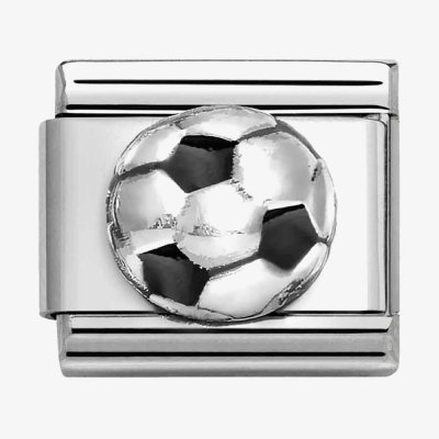 Nomination Classic Silver Football Charm