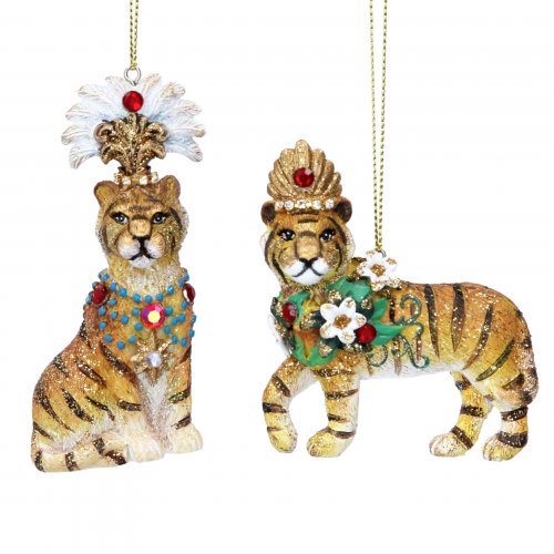 Tiger Christmas Bauble (SINGLE - NOT PAIR)