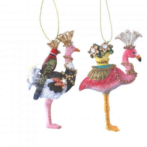 Ostrich or Flamingo Christmas Decoration