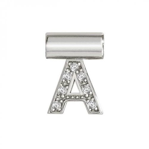 SeiMia Silver & CZ Letter A Pendant