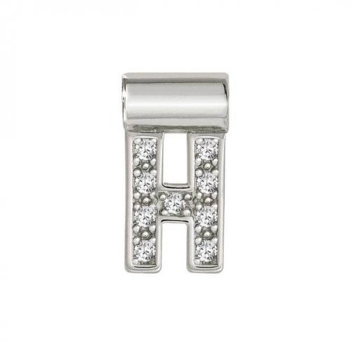 SeiMia Silver & CZ Letter H Pendant