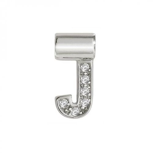 SeiMia Silver & CZ Letter J Pendant