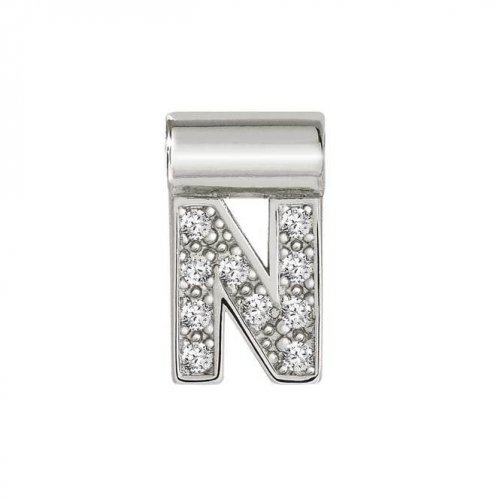 SeiMia Silver & CZ Letter N Pendant