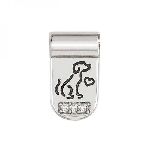 SeiMia Silver & CZ Dog Pendant