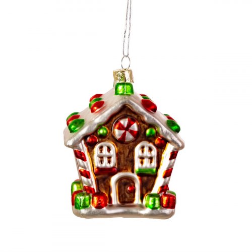 Gingerbread House Shaped Bauble Christmas Decoration