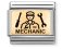 Nomination Gold & Black Mechanic Plate Charm