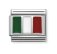 Nomination Silver Enamel Italy Flag Charm