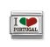 Nomination Silver Red & Green Heart Portugal Charm