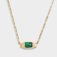 Katie Loxton 'Good Energy' Waterproof Gold Malachite Necklet