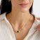 Katie Loxton 'Good Energy' Waterproof Gold Malachite Necklet