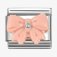 Nomination Silver Shine Bow Pink Resin Stone